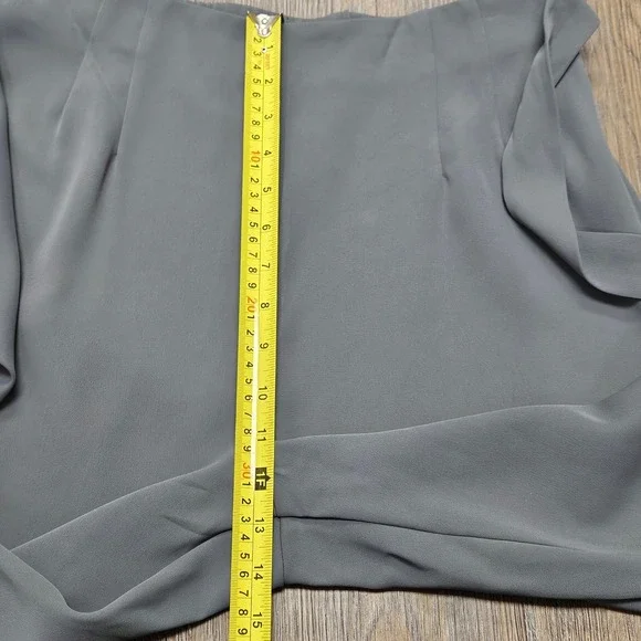 Halara Flex High Waisted Tie Side Wide Leg Work Pants, Medium Regular, Grey - Picture 11 of 13